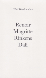 Cover des Privatdrucks "Renoir, Magritte, Rinkens, Dalí" 2018